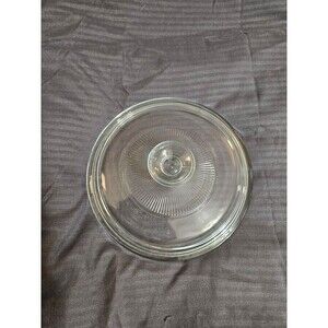 Vintage Pyrex Replacement Lid Pyrex G5C Aqua tint 8" Diameter EUC